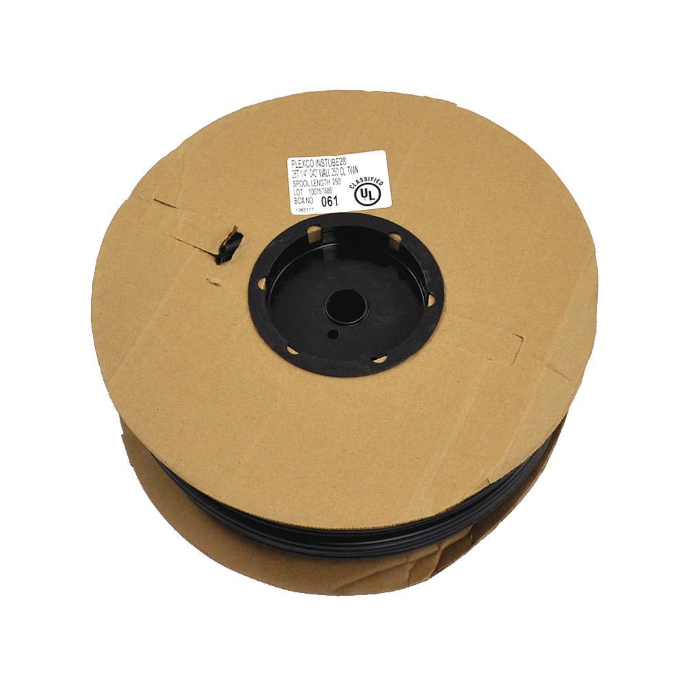 1063777 1063777 Plexco Twin Tubing Black Plastic 1/4 O.D. from PLEXCO