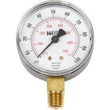 TL25PLM1/4-4 TL25PLM1/4-4 Weiss Tl25-100-4l Pressure Gauge. 0-100 PSI. 2.5