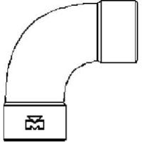 W2728 W2728 Ndl Industries Copper sweat 90 elbow 3/4 from MUELLERIND